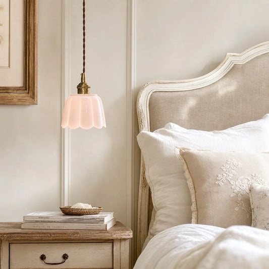 Lucienne Modern Ceramic Petals Pendant Light