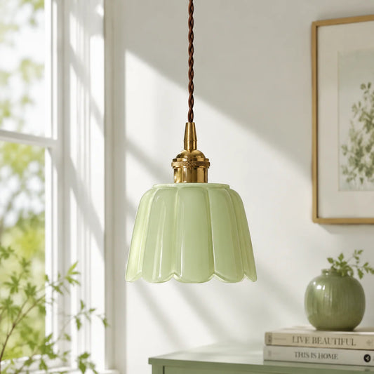 Lucienne Modern Ceramic Petals Pendant Light