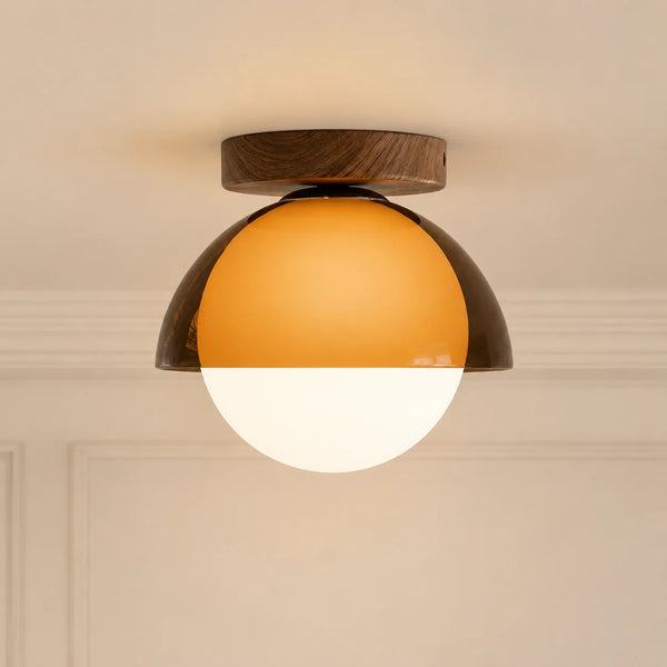 Lucy Vintage Acrylic Flush Mount Ceiling Light
