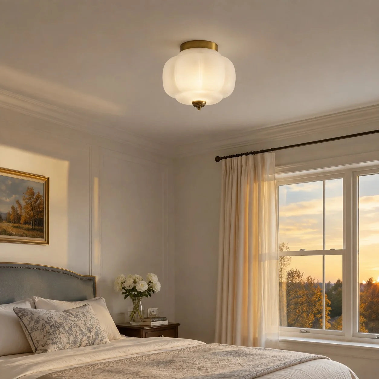 Lumi Vintage Milk Glass Semi Flush Mount Eloise Ceiling Light (7).webp__PID:3500cd88-e73c-4a93-acd2-92c66de6dcd8