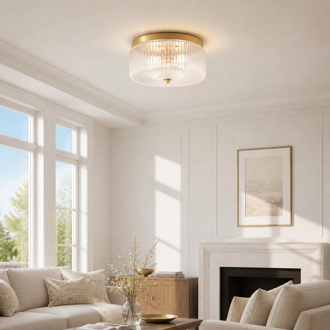 Lyssa Modern Ribbed Glass Brass Ceiling Lamp (3).webp__PID:bedde060-ae58-4b79-8c3d-7d3b82db9b04
