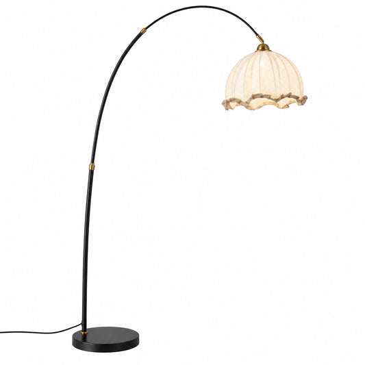 Malcolm Elegant Fabric Shade Floor Lamp
