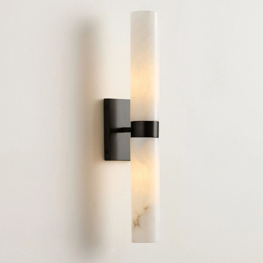 Marcellus Modern Alabaster Double Tube Wall Sconce black.webp__PID:05fd16a3-78f1-463f-9096-7772faf64de6
