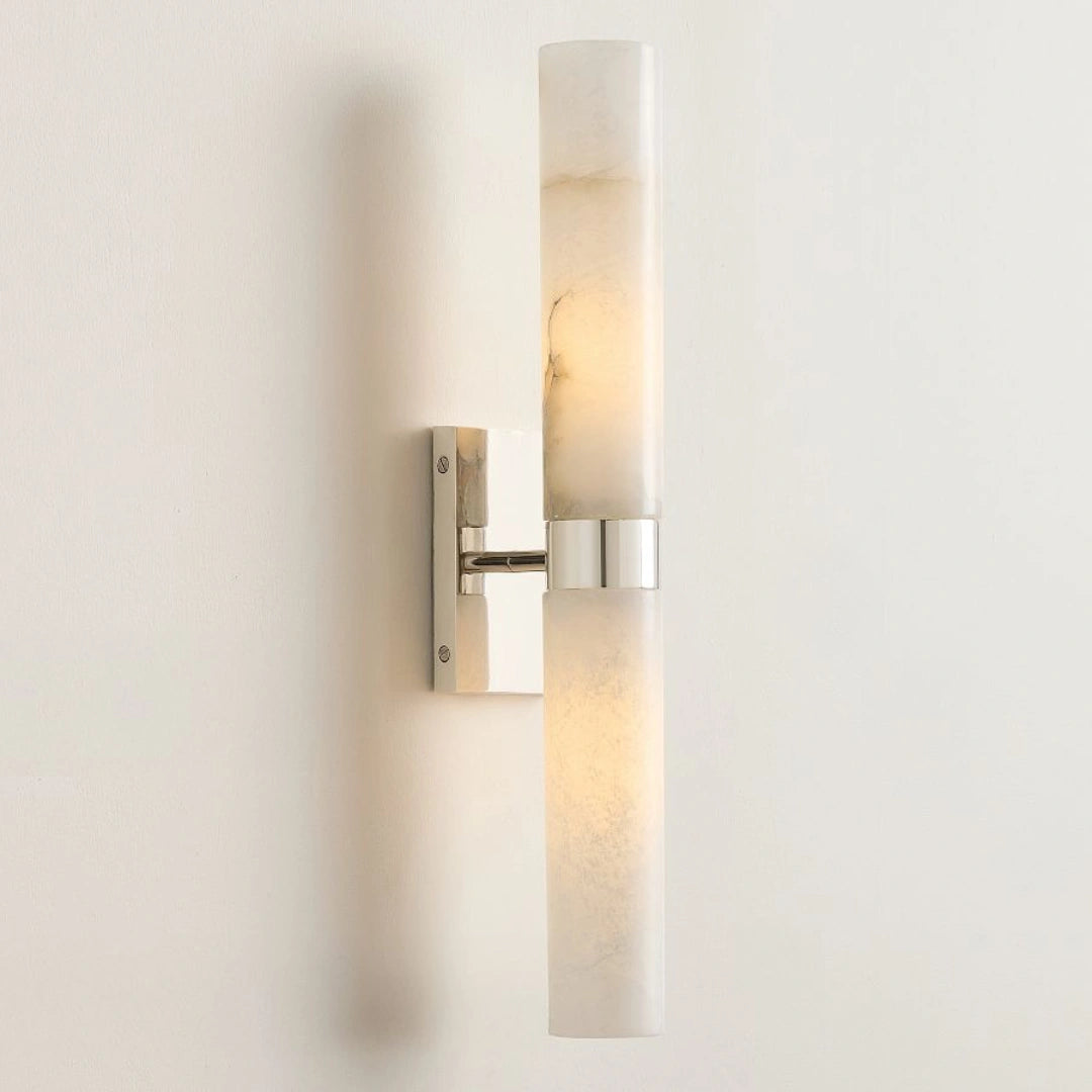 Marcellus Modern Alabaster Double Tube Wall Sconce nickel.webp__PID:fd16a378-f126-4f10-9677-72faf64de654