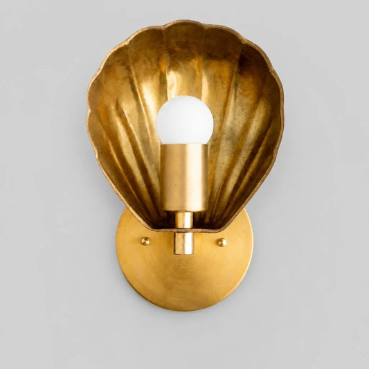 Marina Vintage Metal Shell Wall Light