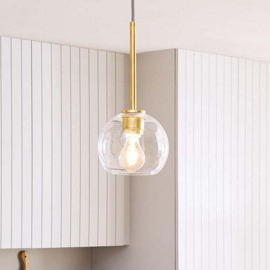 Mireille Sculptural Glass Globe Pendant Light