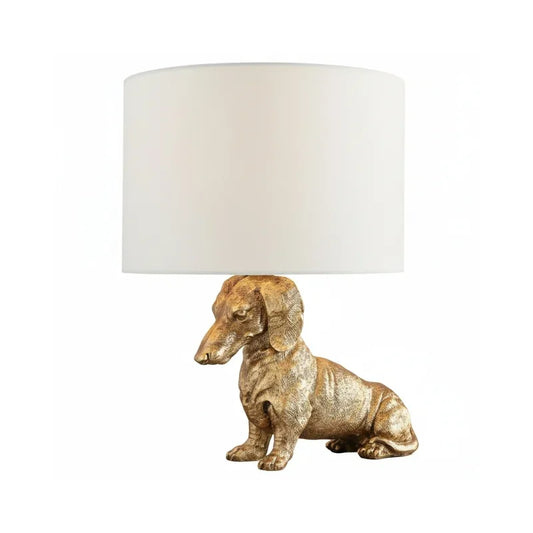 Mirel Vintage Fabric Metal Animal-Shaped Table Lamp