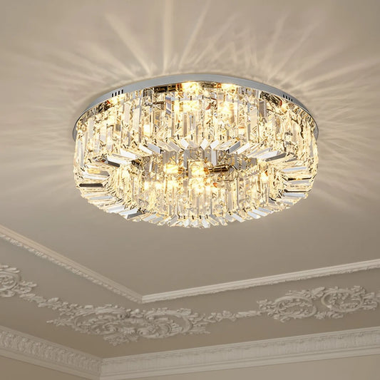 Celeste Luxury Crystal Flush Mount Ceiling Light