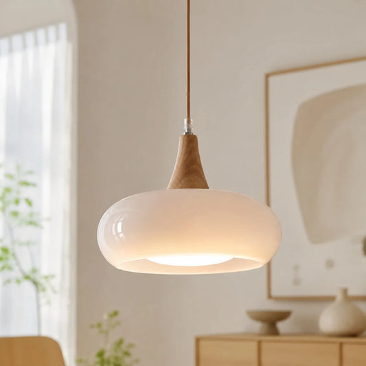 Marie Modern Minimalist Dome Bauhaus Glass Pendant Light