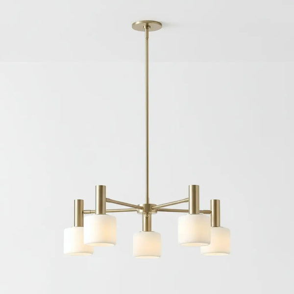 Modern Porcelain White Chandelier