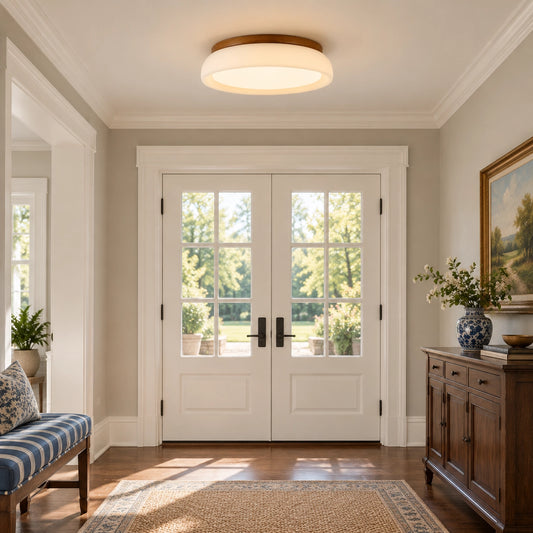 Modern Scandinavian Frosted Glass Ceiling Light
