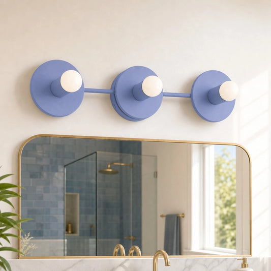 Modern 3 Light Spherical Vanity Light Fixture