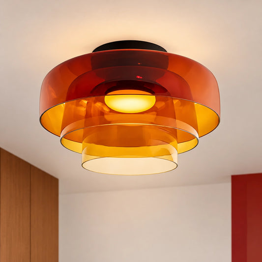 Moderne Creatieve Meelaagse Glazen Plafondlamp