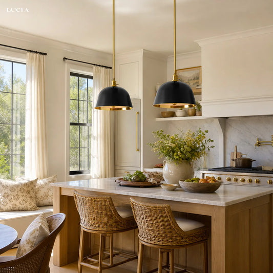 Modern Metal Color Diffuser Bell Pole Pendant Light