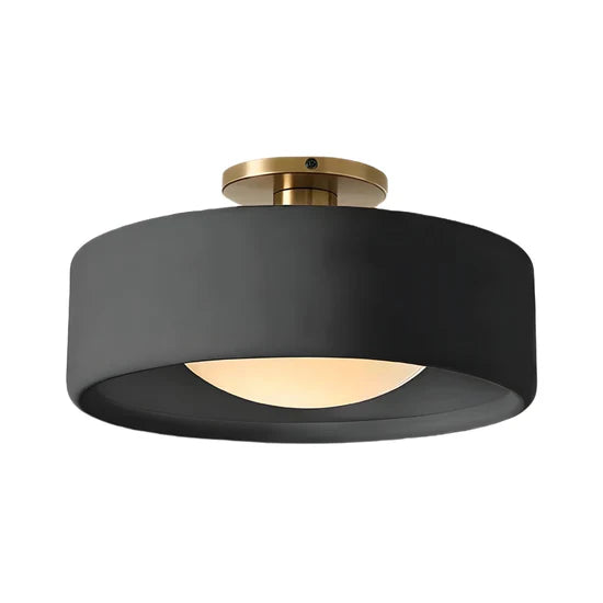 Modern Porcelain Semi Flush Mount Ceiling Light