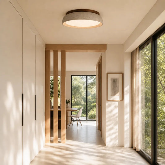 Plafonnier scandinave moderne en travertin 