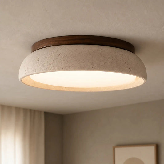 Plafonnier scandinave moderne en travertin 