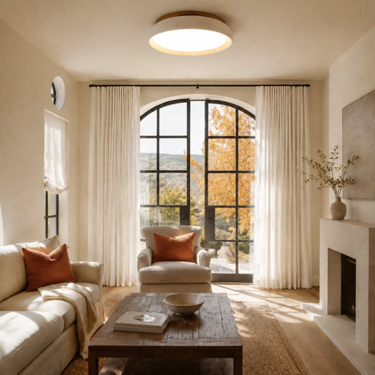 Plafonnier scandinave moderne en travertin 