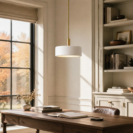 Modern White Porcelain Pendant Light