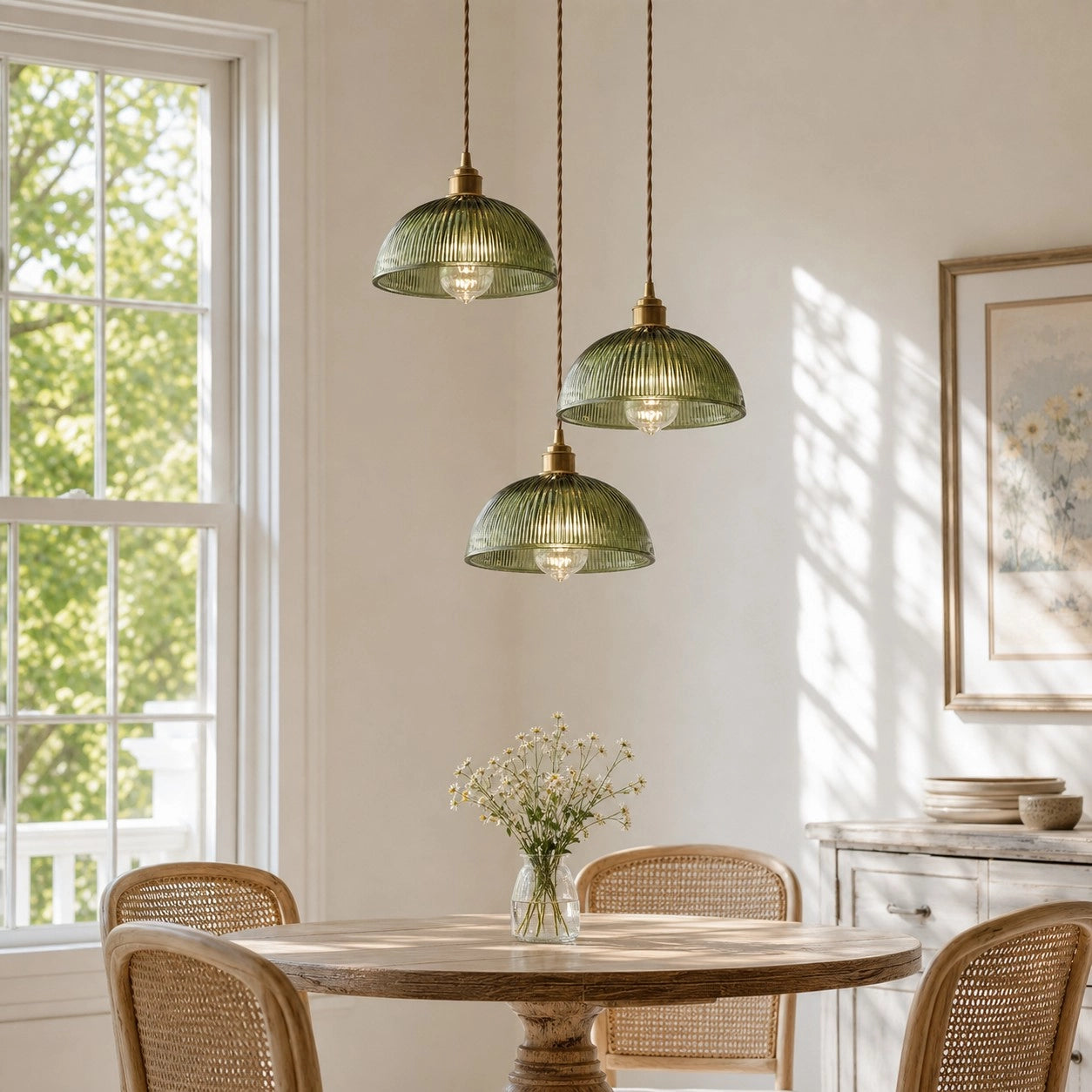 Moss Vintage Ribbed Glass Bowl Pendant Light22 (27).webp__PID:7f7b5432-5262-4458-8f07-b049c6d71449
