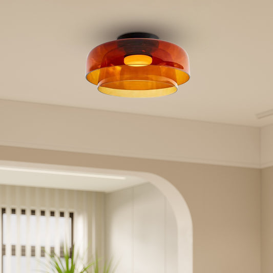 Modern Creative Multi-Layer Glass Ceiling Light