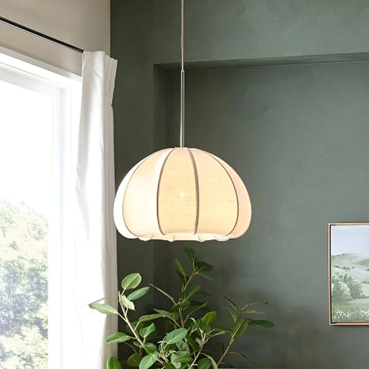 Nancy Modern Fabric Linen Urchin Pendant Light