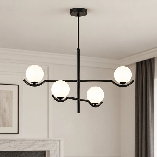 Nathaniel Multi Light Glass Globe Chandelier