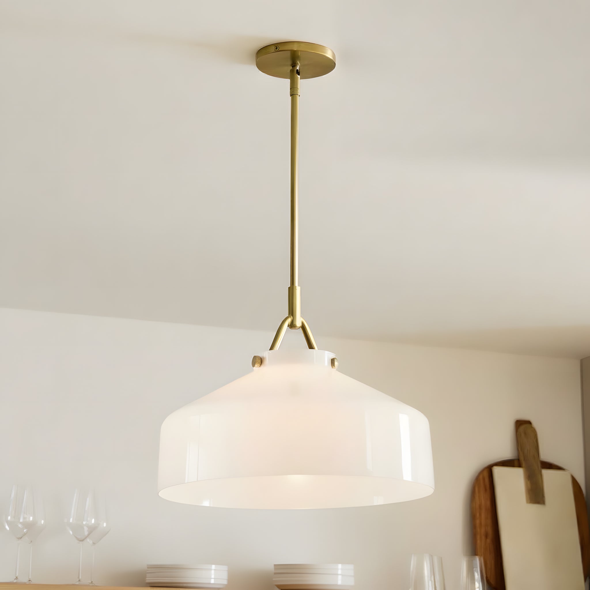 Nerys Nordic Minimalist Morandi Matte Metal Pendant Light