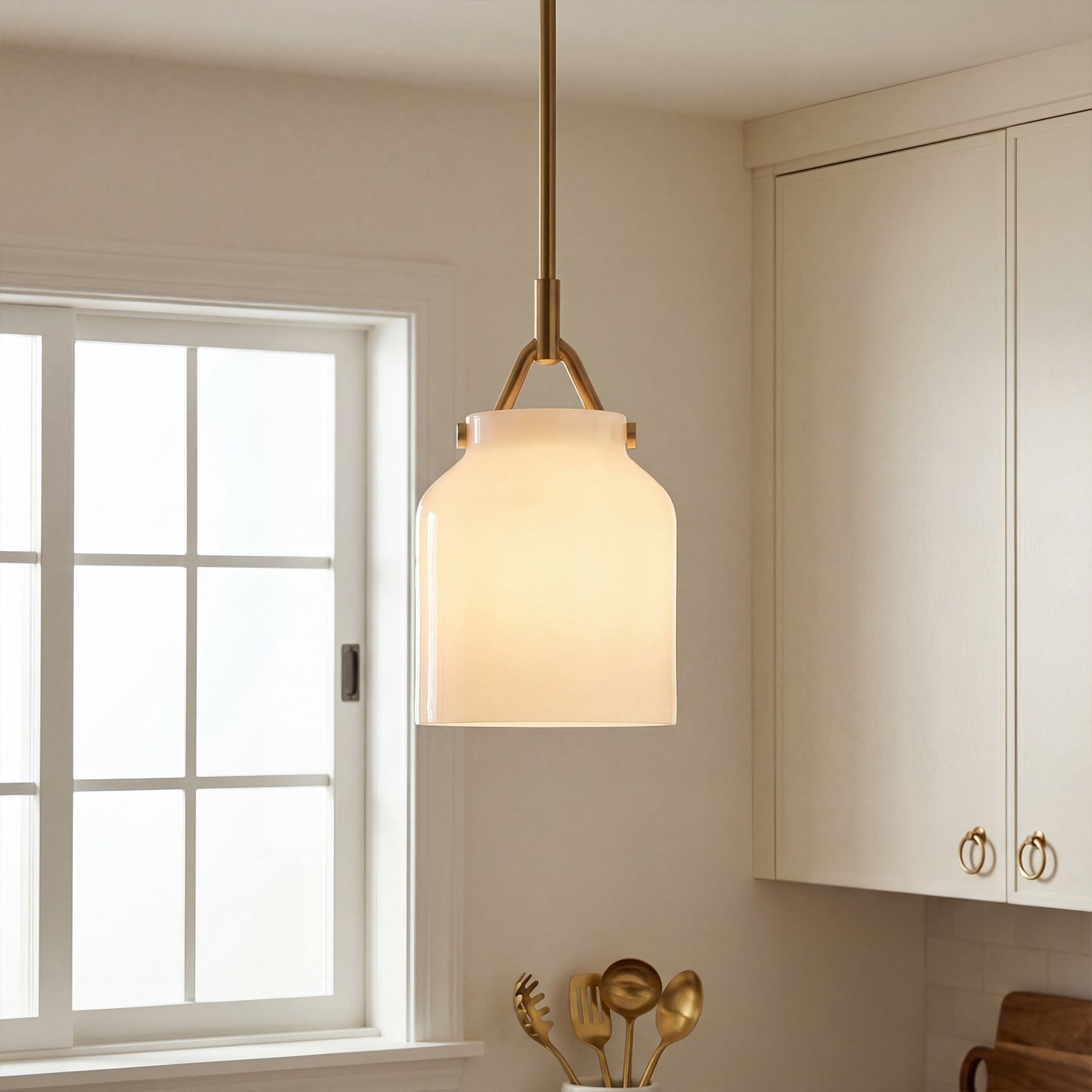 Nerys Nordic Minimalist Morandi Matte Metal Pendant Light
