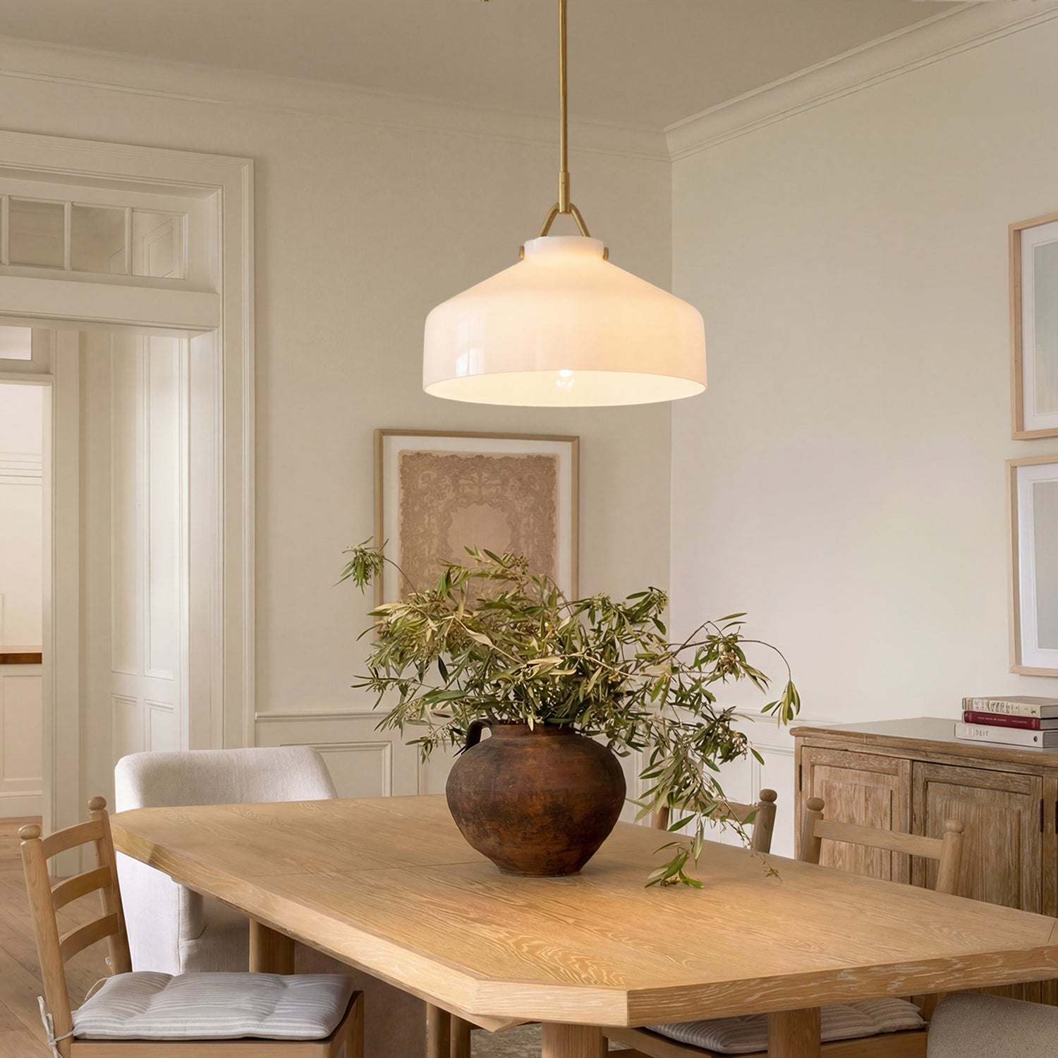 Nerys Nordic Minimalist Morandi Matte Metal Pendant Light