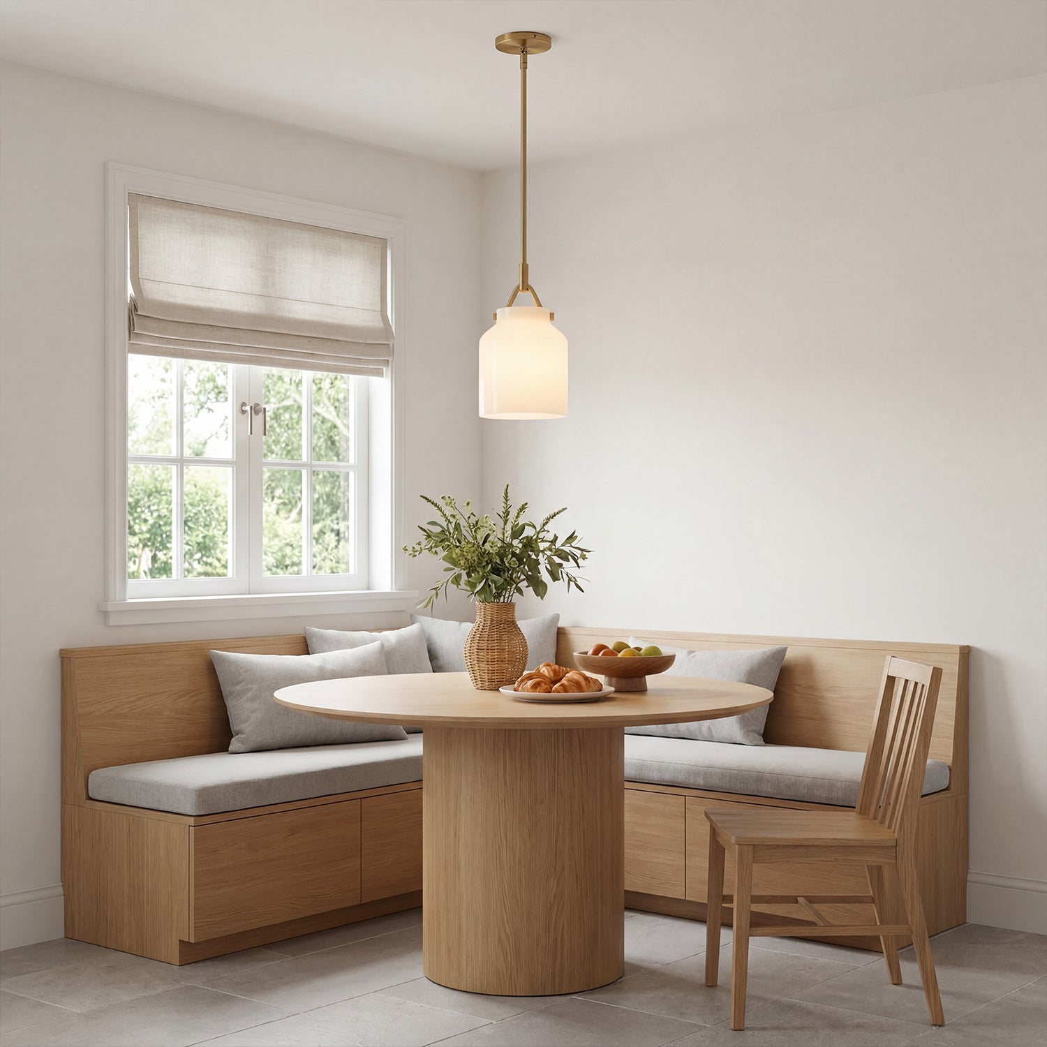 Nerys Nordic Minimalist Morandi Matte Metal Pendant Light