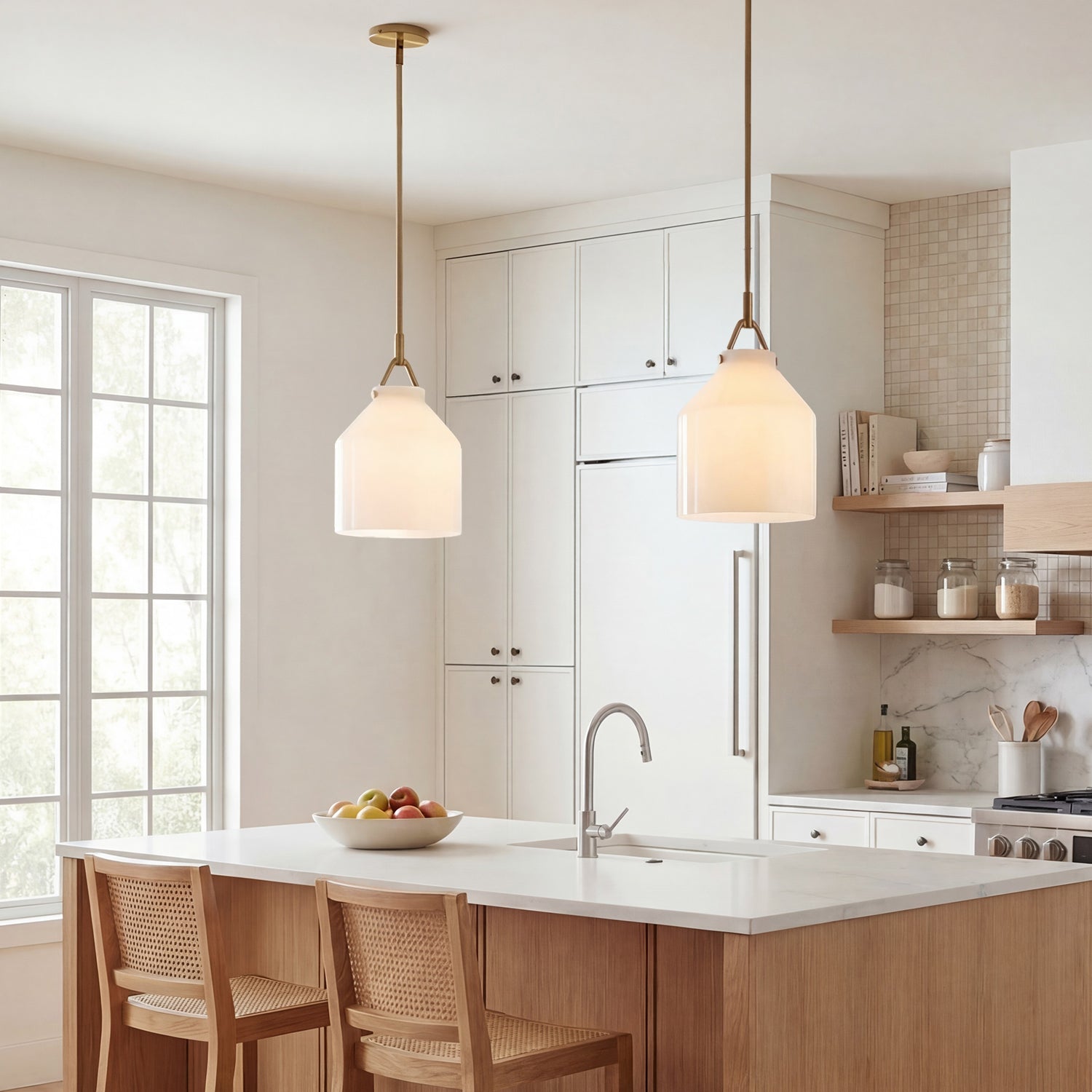 Nerys Nordic Minimalist Morandi Matte Metal Pendant Light