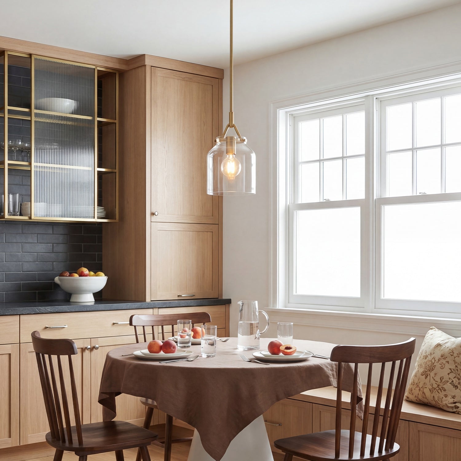 Nerys Nordic Minimalist Morandi Matte Metal Pendant Light