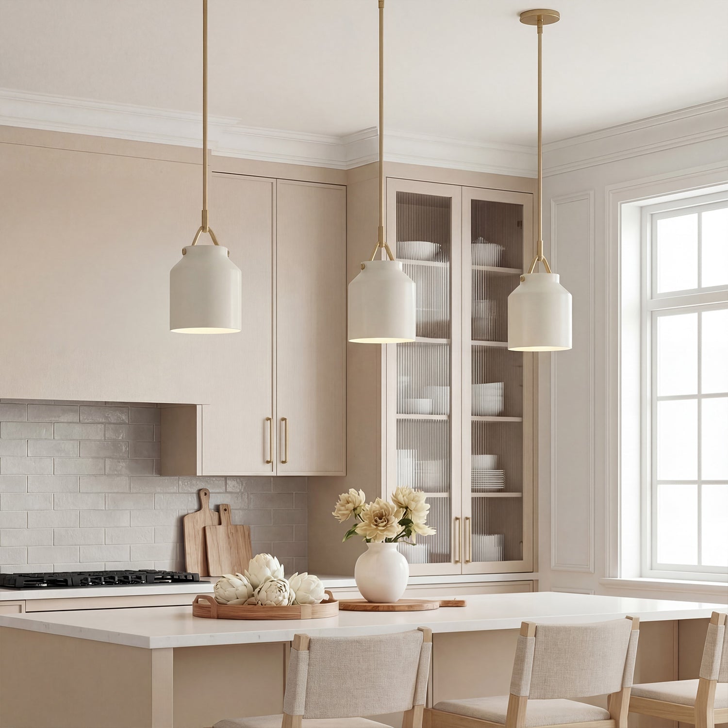 Nerys Nordic Minimalist Morandi Matte Metal Pendant Light