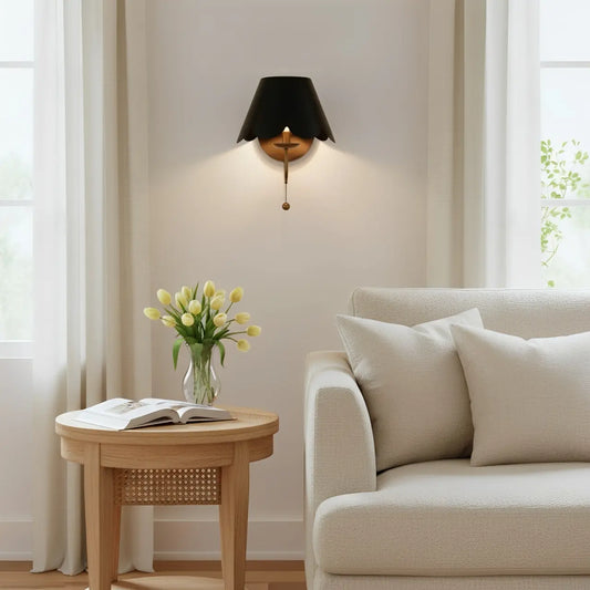 Nessa Mid-Century Petal Metal Wall Sconce