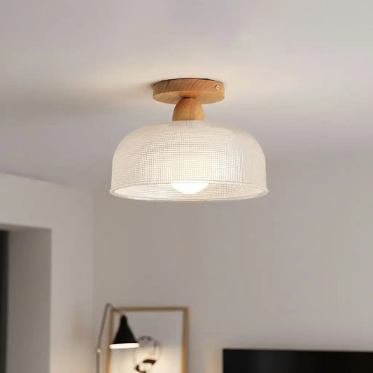Niamh Modern Glass Semi Flush Mount Ceiling Light