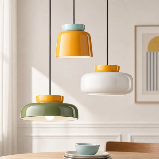 Niaw Moderne Nordische Bunte Bauhaus Keramikscheiben-Pendelleuchte
