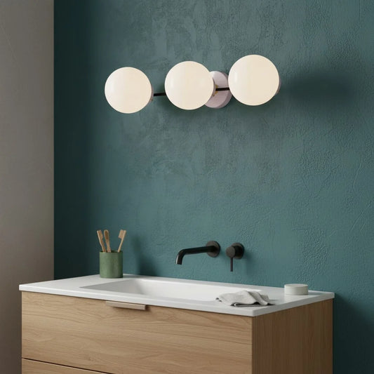 Nina Modern Colorful Globe Glass Wall Sconce