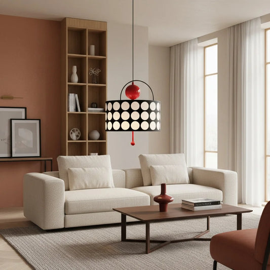 Nora Modern Lattice Acrylic LED Round Pendant Light