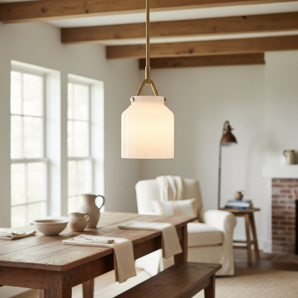 Nerys Nordic Minimalist Morandi Matte Metal Pendant Light