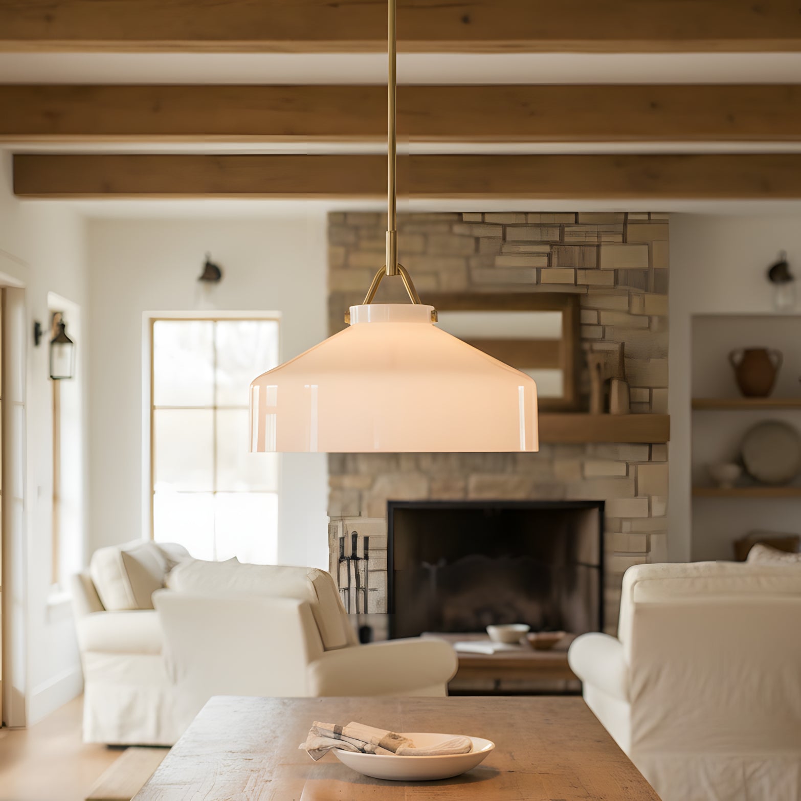 Nerys Nordic Minimalist Morandi Matte Metal Pendant Light