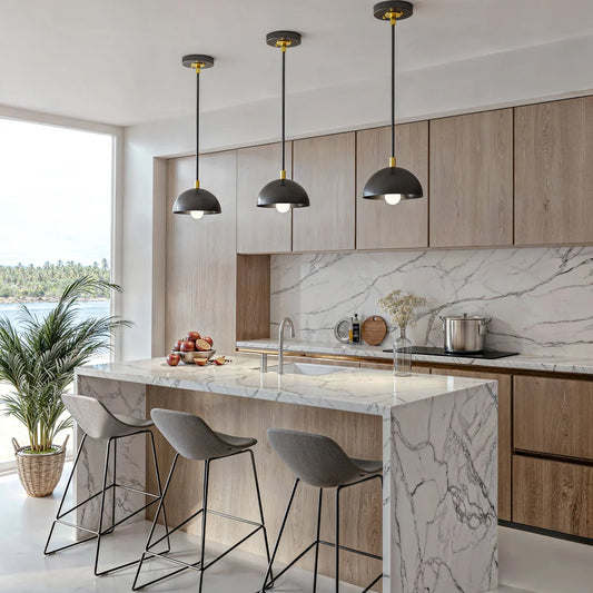 Octavia Moderne mehrfarbige Kuppel-Pendelleuchte 