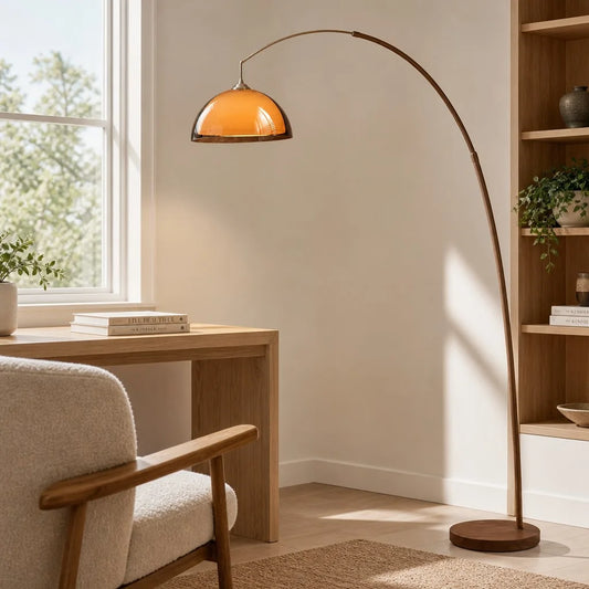 Odessa Modern Acrylic Dome Floor Light
