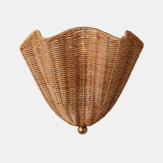 Orielle Vintage Rattan Sconce Wall Light