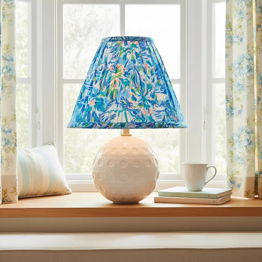 Orla Country Printed Pleated Fabric Table Lamp