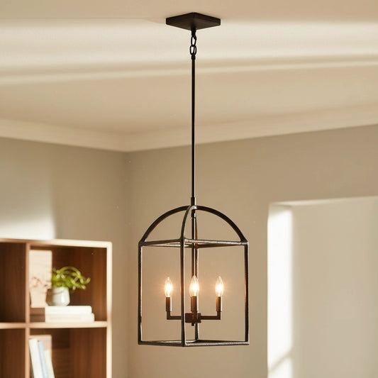 Patrick Industrial Cage Metal Pendant Light