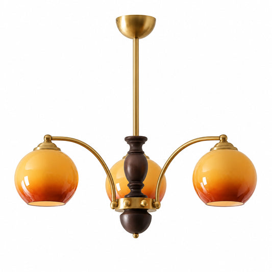 Persephone Multi Head Glass Globe Chandelier