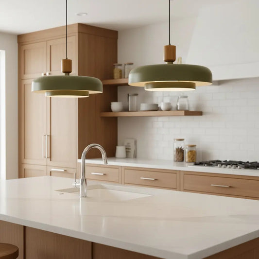Pippa Modern Round Layered Metal Pendant Light