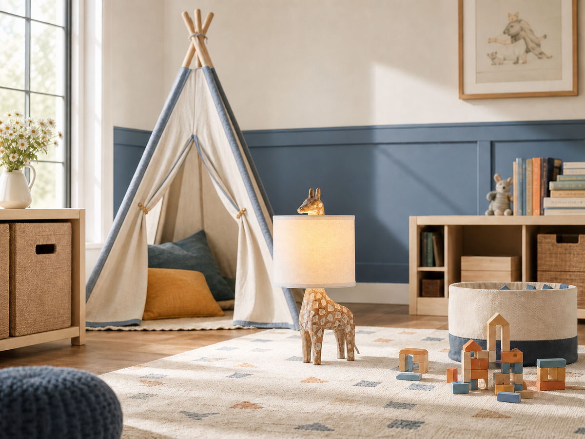 Kid room bedtime corner