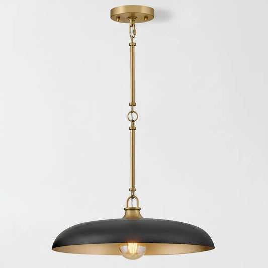 Quin Modern Industrial Disc Metal Pendant Light